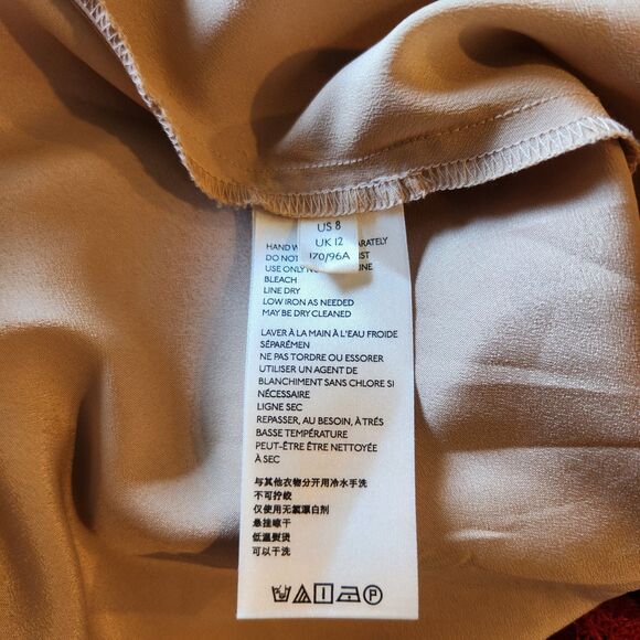 Anthropologie Red Lace Dress NWT Sz 8 Georgia Sleeveless Knee Length Fit & Flare - Picture 10 of 11